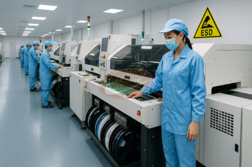 Nhà xưởng điện tử Việt Nam sử dụng vật liệu chống tĩnh điện đạt chuẩn ESD.