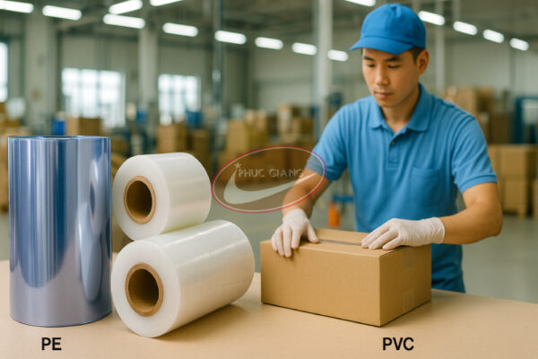 So sánh Màng PE, Màng PVC và các loại màng bao bì khác So sánh Màng PE và Màng PVC theo ứng dụng